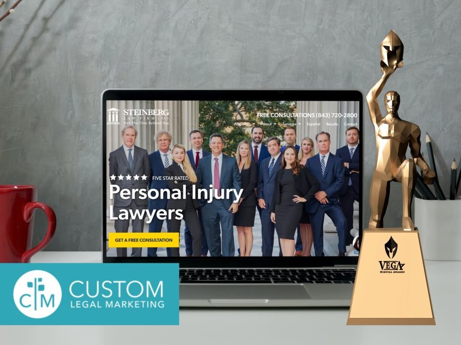 Steinberg Law Firm’s New Website Earns Custom Legal Marketing a 2022 Vega Award